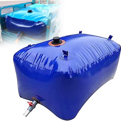 DEHIWI Emergency Water Storage Bladder,Collapsible Portable PVC Water Container,Drought-Resistant Water Bag with Faucet,Used for Building,Fire Transport Emergency Water Storage,1500L