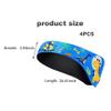 KUYYFDS Ear Guard, Kids Ear Plugs for Swimming, Kids Swimming Headband 4Pcs Waterproof Swim Ear Band Elastic Hair Band Ear Protection Band for Swimming Surfing Blue view 3