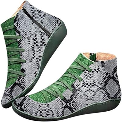 Ladmiple Cowgirl Boots Black No Heel Women Cowgirl Cowboy Western Ankle Boots Round Toe Short Booties Fashion Classic Retro Casual High Top Combat Walking Shoes