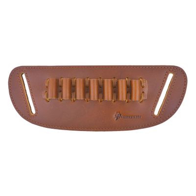Real Leather Cartridge Loop Holder Belt Slide Ammo Bullet Loops for .38/.357/.45 /.308 /12GA/16GA/20GA/Caliber (.357 .30-30 .35 .38, Brown)
