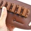 Real Leather Cartridge Loop Holder Belt Slide Ammo Bullet Loops for .38/.357/.45 /.308 /12GA/16GA/20GA/Caliber (.357 .30-30 .35 .38, Brown) view 4