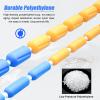 LZMZMQ Pool Safety Rope and Float Kit - 40 30 25 22 20 18 16 15 Foot, Professional Swimming Lane Dividers Line with Hooks, Each Meter Buoy Line with 5 Floats (Size : 42ft/12.8m Long) view 4