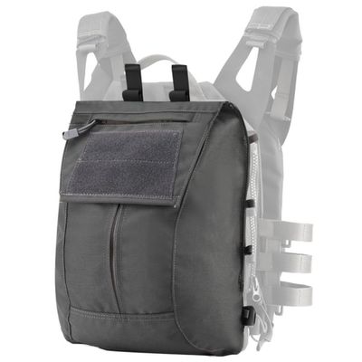 ACEXIER Tactical Pouch Zip-on Panel for AVS JPC2.0 CPC Vest Backpack Airsoft Mesh Poacket Built-in Magazine Snap Closure Hunting Nylon (G)