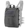 ACEXIER Tactical Pouch Zip-on Panel for AVS JPC2.0 CPC Vest Backpack Airsoft Mesh Poacket Built-in Magazine Snap Closure Hunting Nylon (G)