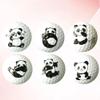 Cartoon Panda Ball 6pcs Golf Balls Cartoon Panda Training Practice Game Memorial Child Training view 4