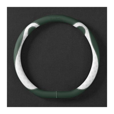 FUERU Car Steering Wheel Cover Set Car Steering Wheel Cover D Type Carbon Fiber Four Seasons Durable Fashion Car Interior (Color : 5#)