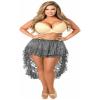 Dark Grey Lace High Low Skirt (OneSize) view 1