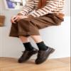 ACCFOD 9-11 Black Crew Socks for Women Soft Thin Athletic Cotton Socks for Women Girls view 2