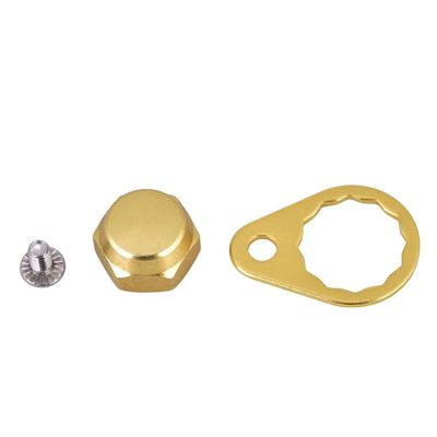 4 Colors Optional Fishing Reel Left Right Handle Locking Plate Screw Nut DIY Accessory (Light Gold Left Hand)