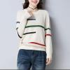 Spring Autumn Korean Style Neck Casual Sweater Top Women Elegant Bottoming Knitting Pullover Female Clothes s4 Yellow M view 3