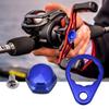 4 Colors Optional Fishing Reel Left Right Handle Locking Plate Screw Nut DIY Accessory (Blue Left Hand) view 2