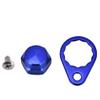 4 Colors Optional Fishing Reel Left Right Handle Locking Plate Screw Nut DIY Accessory (Blue Left Hand) view 4