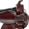 Western Horse Saddle TACK Headstall REINS Breastplate Hand Carved Cowhide Leather Pleasure Trail Endurance Riding Set ME-WLS-125 (12" Seat) view 3