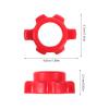 4Pcs Dumbbell Spinlock Collars - Barbell Rod Nut Collars Non-Slip Dumbbell Bar Nut Screw Clamps for Fixed Fitness Equipment Weight Training view 2