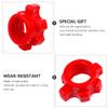 4Pcs Dumbbell Spinlock Collars - Barbell Rod Nut Collars Non-Slip Dumbbell Bar Nut Screw Clamps for Fixed Fitness Equipment Weight Training view 4