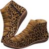 Ladmiple Cowgirl Boots Women Black Comfortable Womens Fashion Ankle Booties Causal Combat Boots Cowboy Cowgirl Western Short Booties Round Toe High Top Winter Walking Shoes view 1
