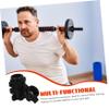 4 Pcs fitness barbell collar dumbbel non-slip gym machines for home belt ring dumbbell bar screw Lavalier barbell nut cap dumbbell hexagon nut dumb bells household view 3