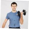 4 Pcs fitness barbell collar dumbbel non-slip gym machines for home belt ring dumbbell bar screw Lavalier barbell nut cap dumbbell hexagon nut dumb bells household view 4