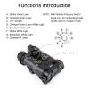 NOBUHIRO Upgrade Metal Airsoft PEQ Box Tactical Aiming Laser Sight, 10 Modes with Green Laser+White Light+IR Laser for Strobe/Constant/Momentary Functions, Fit for AEG GBB CQB Picatinny Rail (GR-BK) view 4