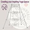 FEBTECH - Aerial Yoga Stand Frame - Steel Freestanding Yoga Stand Support Up to 550 LBs for Indoor & Outdoor - Perfect Yoga & Gymnastics Equipment Stand for Hooks, Hammocks, Silk, Lyra, Punching Bag view 4