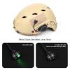 NECARL Tactical Helmet Light Military with IR + Green LED Task Lamp, Survival Signal Light with 4 Mount Accessories for Fast Mich Helmet Molle System 20mm Picatinny Rail for Outdoor Sports view 2