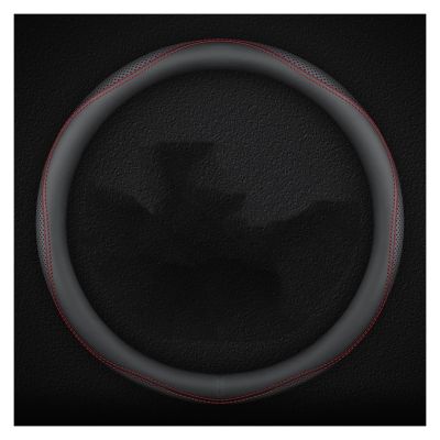 FUERU Car Steering Wheel Cover Set Universal Car Steering Wheel Cover Genuine Leather Ultra-Thin Fit Delicate Car Interior Gift (Color : 2#)