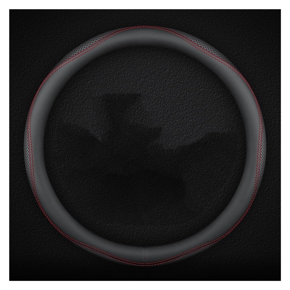 FUERU Car Steering Wheel Cover Set Universal Car Steering Wheel Cover Genuine Leather Ultra-Thin Fit Delicate Car Interior Gift (Color : 2#)
