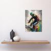 Artery8 Snowboarding Extreme Sport Athlete Paint Splat Unframed Wall Art Print Poster Home Decor Premium view 2