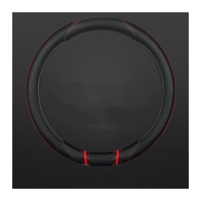 FUERU Car Steering Wheel Cover Set Universal Car Steering Wheel Cover Genuine Leather Fashion Beautiful Exquisite Car Interior Gifts (Color : 3#)