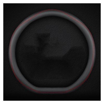 FUERU Car Steering Wheel Cover Set Car Steering Wheel Cover D Type Genuine Leather Waterproof Sweatproof Delicate Car Interior (Color : 2#)