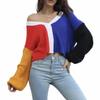 Cardigan Sweaters for Women Long Sleeve Knitted Cardigans V-Neck Cardigans (as1, Alpha, s, Regular, Regular, Red and Blue) view 3