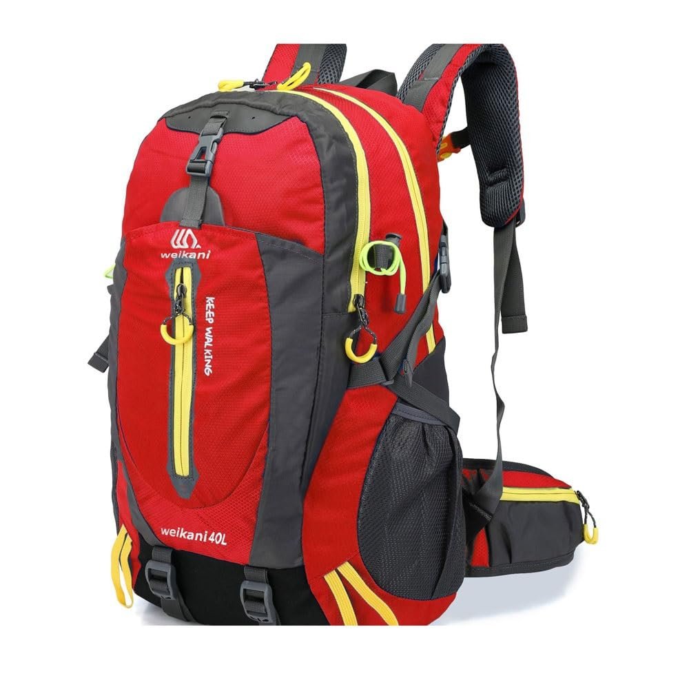 40L Outdoor Sports Backpack Hiking Backpack Laptop Daypack Hiking Mountaineering Backpack for Climbing Camping Trip (Color : K)