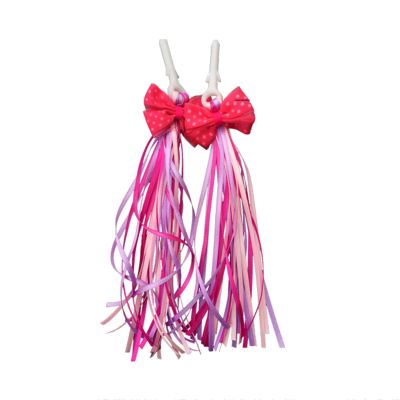 WEAREZ Kids Bike Handlebar Streamers, Children Scooter Handlebar Colorful Tassel Ribbon Bicycle Grip Accessories(1pair)