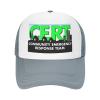 Cert Community Emergency Response Team Trucker Hats,Sunshade and Sand Proof, Durable, Simple, Fashionable and Textured, Made of Polyester Material view 2