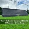 Norge Eik SteelRebound: Stainless Steel Soccer Rebounder with HDPE Board - Enhanced Rebound Performance, Stability, and Durability (Black) view 2