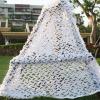 ACHZYFT DIY White Camouflage Net Military Durable Camo Netting with Mesh Decoration Sunshade Camping Hunting Shooting Snow Hidden Net (Customized Size) 4 * 8M,5 * 8M,6 * 8(Size:4mX10m)