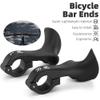 NUHUi Mountain Bike Handlebar Ends MTB Inner Bike Bar Ends Mountain Bicycle Handlebar Extender Bar Ends Attachments Lightweight Gift Ergonomic Design Equipped with Fluorescent Lamp(Small) view 2