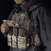 Molle Tactical Phone Holder,Vest Chest Rig Folded Phone Mount,Hands-Free Phone Board Plate Carrier Pouch,Airsoft Hunting Paintball Gear (Black Set) view 4