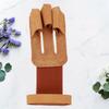 BESPORTBLE Leather Archery Gloves Three-Finger Finger Protection Gloves for Archery Shooting Hunting view 2
