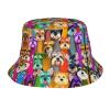 FRESQA Oil Cute Schnauzer Dogs Adult Sunshade Fisherman's Hat,This Hat is Suitable for Camping,Fishing,Or Any Outdoor Activity view 1