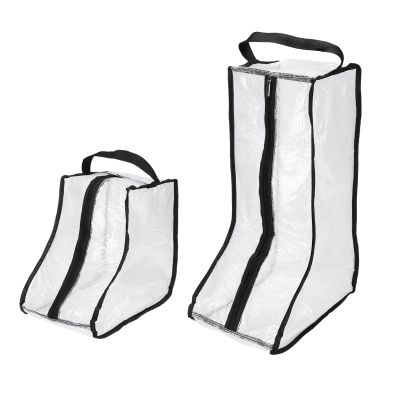 PATIKIL Boots Storage Bags, 2 Pack Waterproof Tall/Short Boot Carry Bag Boots Organizer Protector Bag for Travel, Black