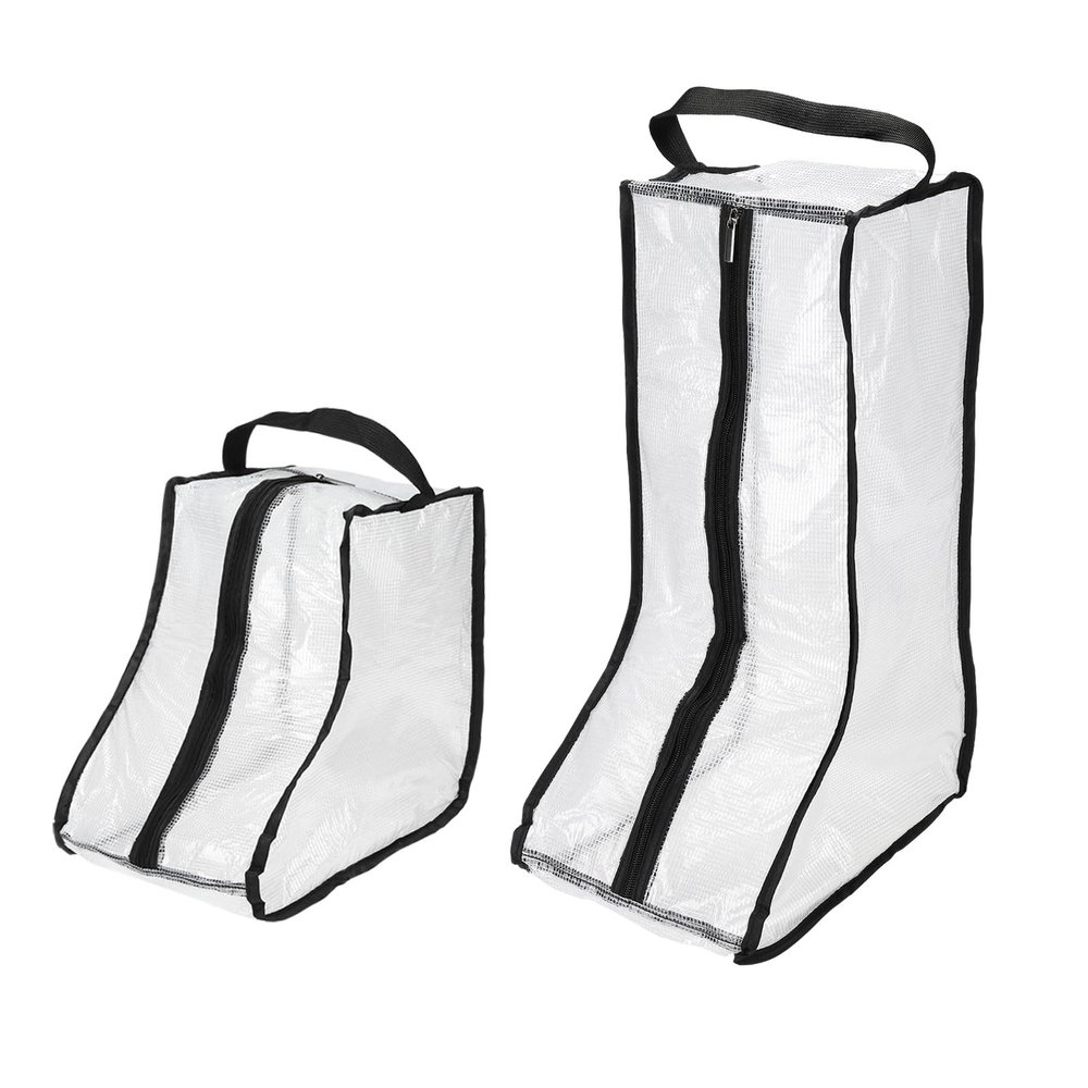 PATIKIL Boots Storage Bags, 2 Pack Waterproof Tall/Short Boot Carry Bag Boots Organizer Protector Bag for Travel, Black