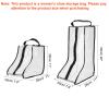 PATIKIL Boots Storage Bags, 2 Pack Waterproof Tall/Short Boot Carry Bag Boots Organizer Protector Bag for Travel, Black view 2