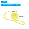 PATIKIL LED Running Light, 2 Pack Silicone Rope Bike Safety Light Running Lights for Runners, Cycling, Dog Walking, Yellow view 2