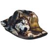 FRESQA Cute Husky Adult Sunshade Fisherman's Hat,This Hat is Suitable for Camping,Fishing,Or Any Outdoor Activity view 2