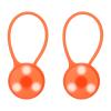 PATIKIL LED Running Light, 2 Pack Silicone Rope Bike Safety Light Running Lights for Runners, Cycling, Dog Walking, Orange