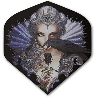US Darts 3 Sets (9 Flights) Alchemy Silver Ravenous Standard Dart Flights - 100 Micron