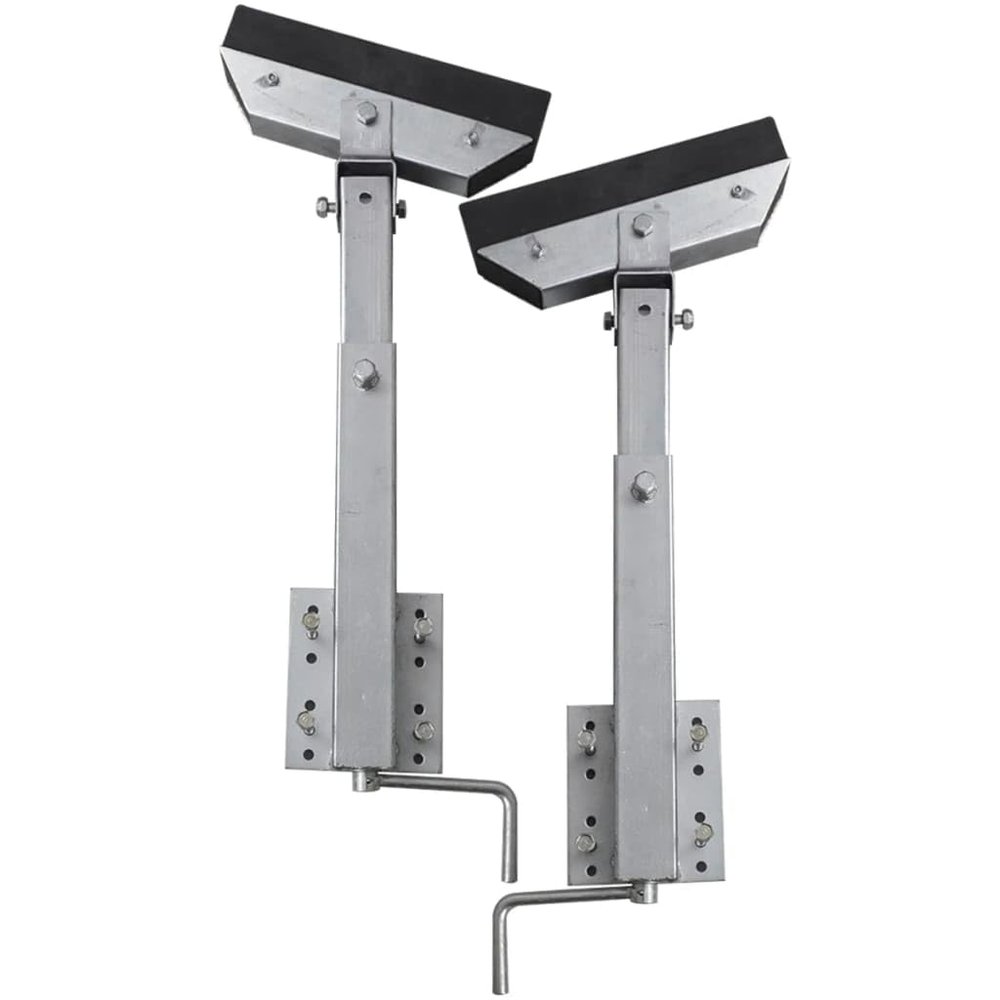 JGYHHJ Boat Trailer Solid Bar Bow Support Set of 2 24.8"-34.6"