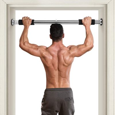 Pull Up for Doorway, Adjustable Door Mounted Chinning Heavy Duty Steel Body Workout Chin Up for Home Gym Exercise Fitness