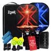Zgelix Pickleball Paddles Set - Lightweight Fiberglass Paddles (7.88 Oz) with Sweat-Absorbing Anti-Slip Grip - Complete Set with Balls, Cooling Towels, Grip Tape, Ball Retrievers & Durable Carry Bag view 1